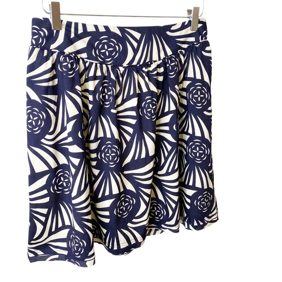 Corey Lynn Calter Navy Blue & White Skirt Medium - Picture 1 of 6